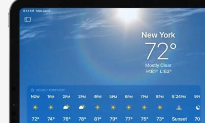 Application Apple Météo iPadOS 16