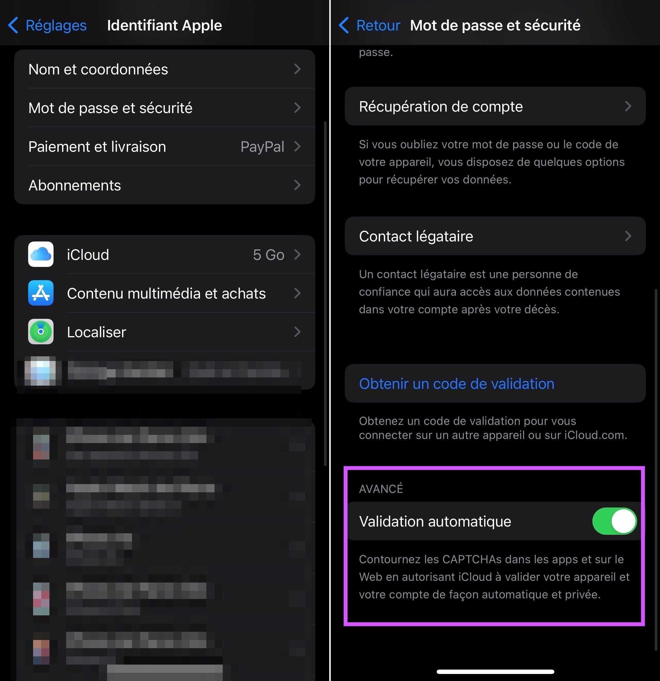 Capturas de pantalla para acceder a la función de captura automática de iOS 16
