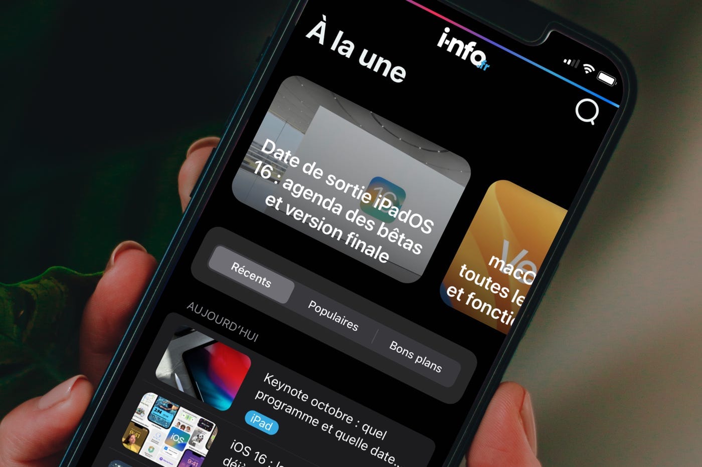 Nouvelle version 7.2 app i-nfo.fr