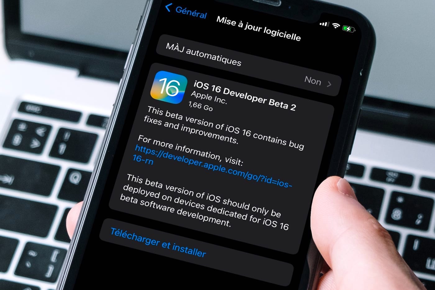 date de sortie iOS 16
