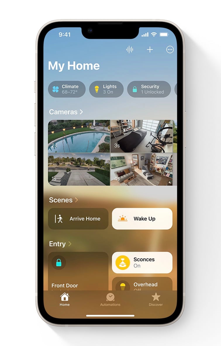 Seguridad en el hogar iOS 16
