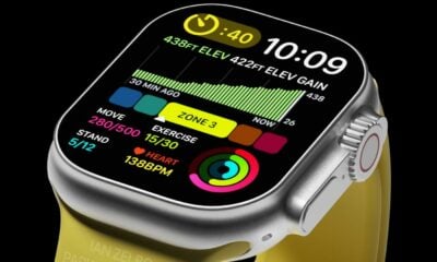 Apple Watch Pro rendu concept avec cadran