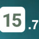 iOS 15.7 fond vert