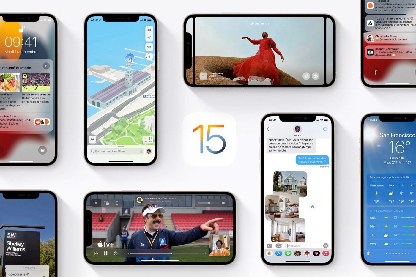 Nouveautés iOS 15