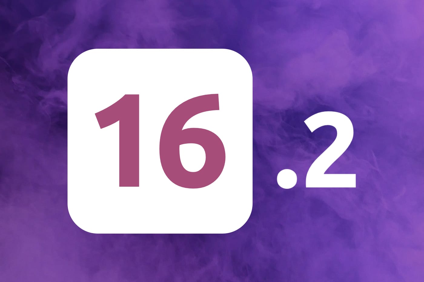 iOS 16.2 fond violet