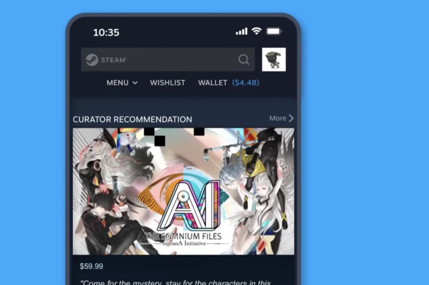 Steam mobile