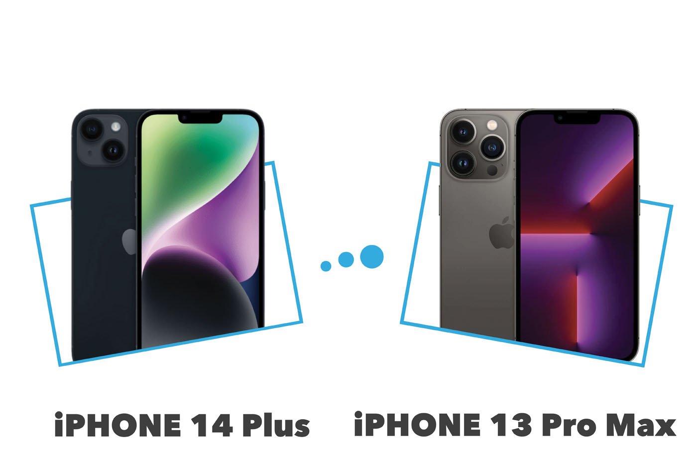 comparatif iPhone 13 Pro Max VS iPhone 14 Plus