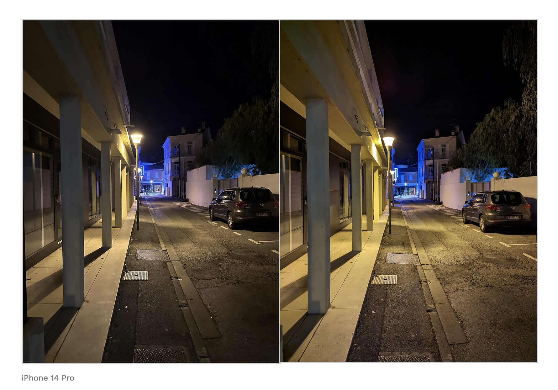 mode Nuit Google Pixel 7 Pro VS iPhone 14 Pro