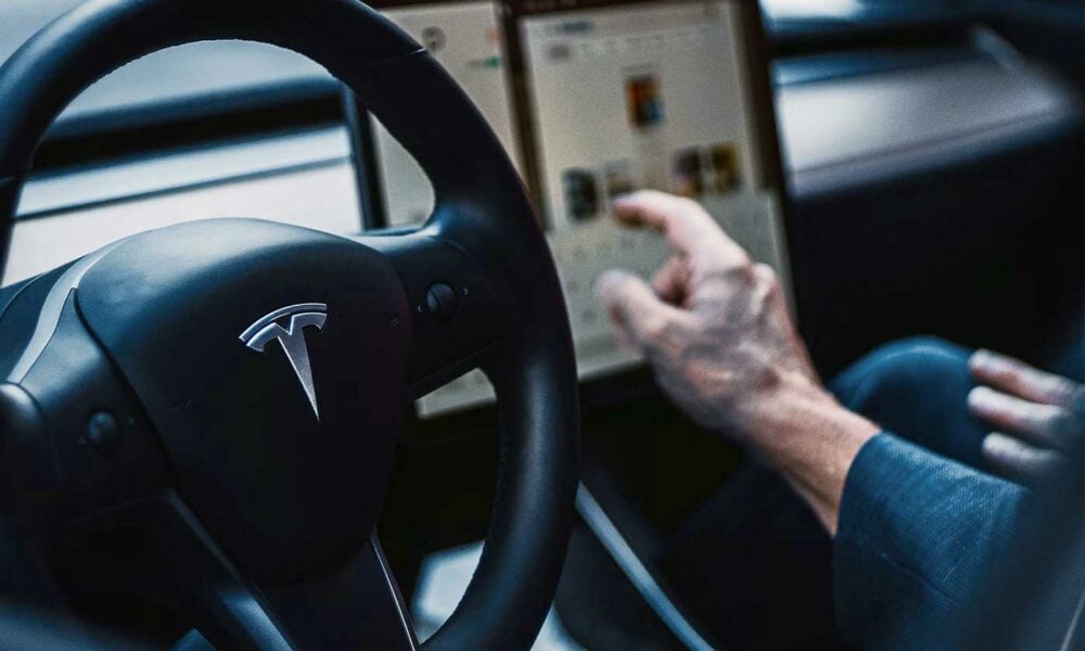 Tesla écran de bord