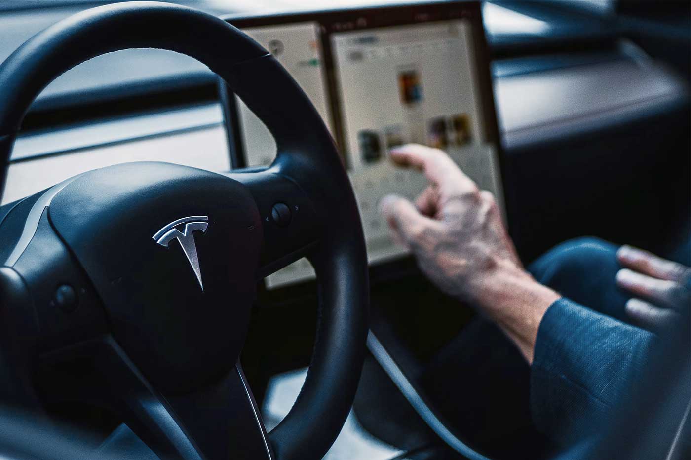 Tesla écran de bord