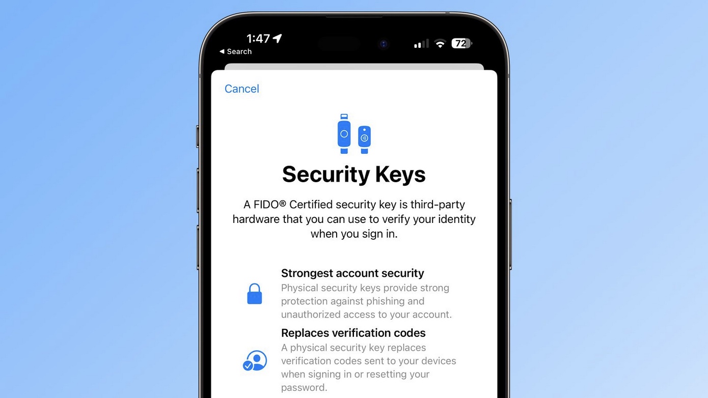 security key iOS