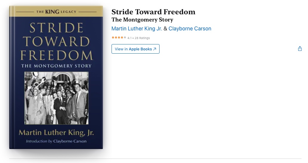 Livre Martin Luther King Jr.