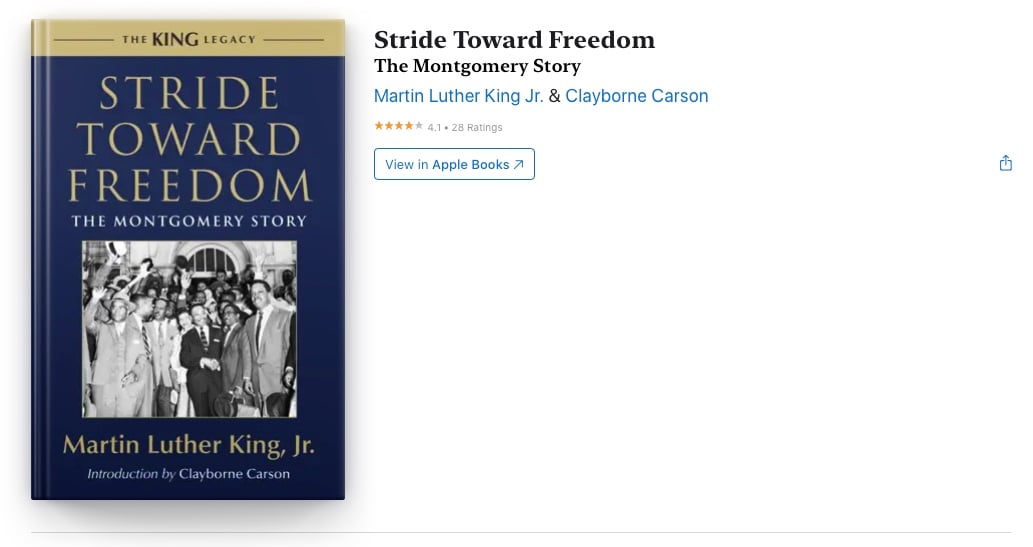 Livre Martin Luther King Jr.