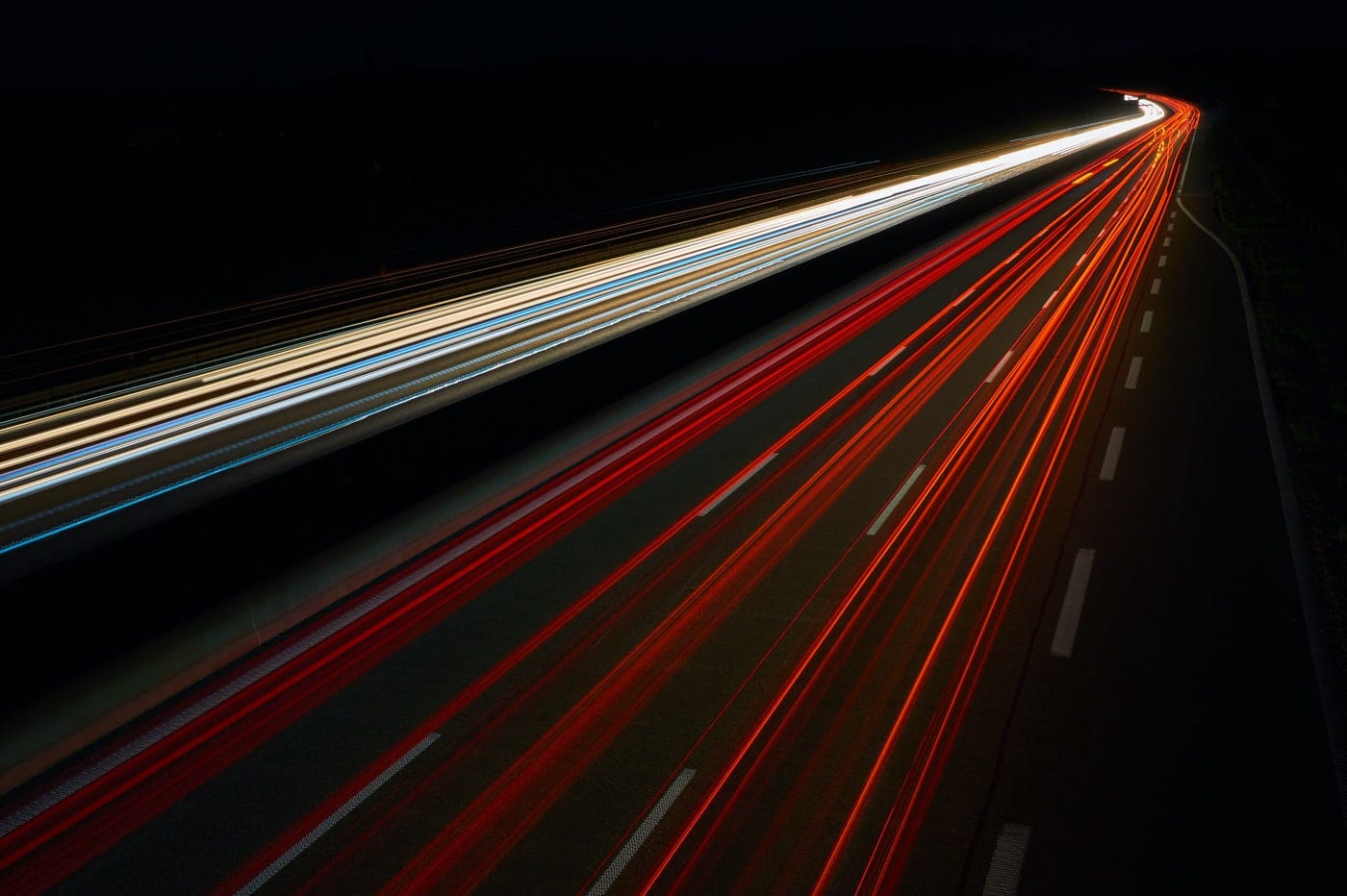 Trainées de lumière et haute vitesse