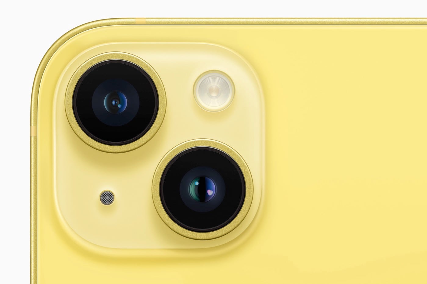 iPhone 14 jaune dos