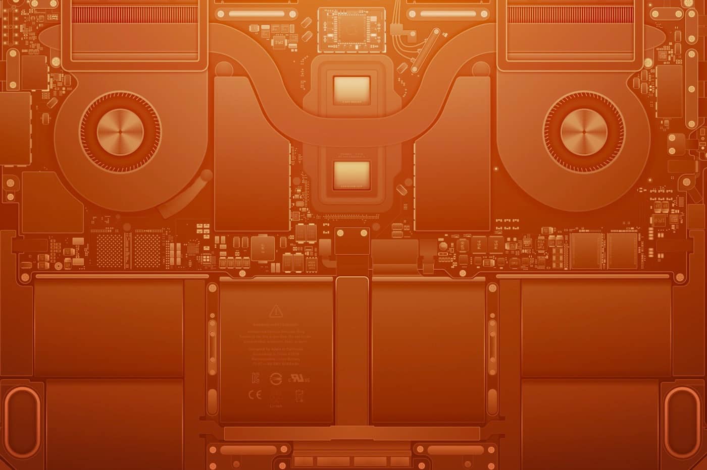 Fond d'écran Basic Apple Guy Schematic M2 Golden