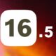 iOS 16.5 fond rouge