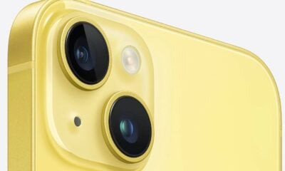 iPhone 14 Plus jaune et capteurs photo