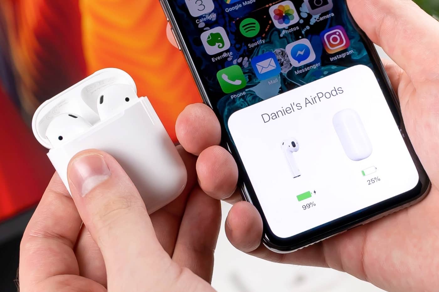 Configuration AirPods et iPhone