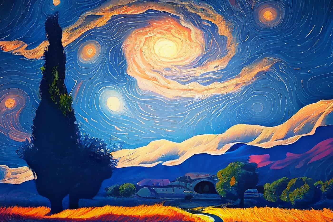 Fond d'écran macOS Van Gogh