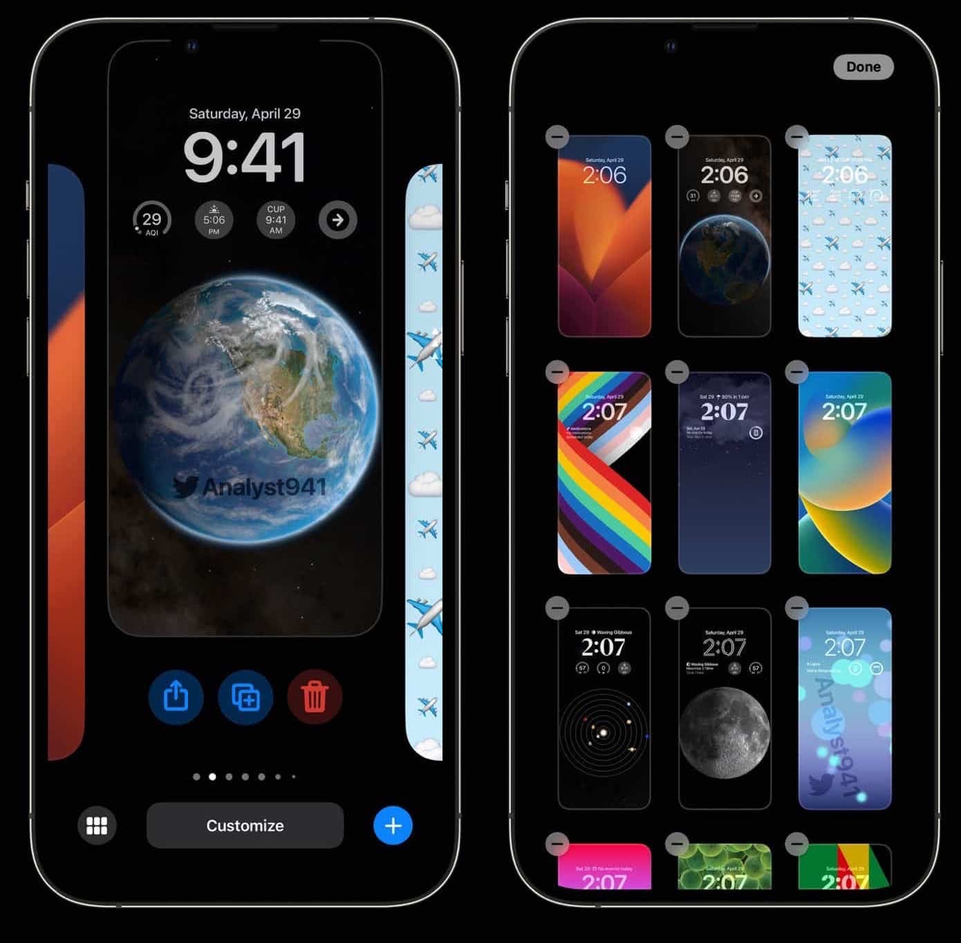 Fonds d'écran iOS 17 rumeur