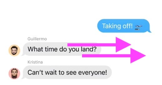 Réponse message iOS 17