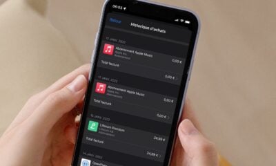 Historique des factures App Store sur iPhone