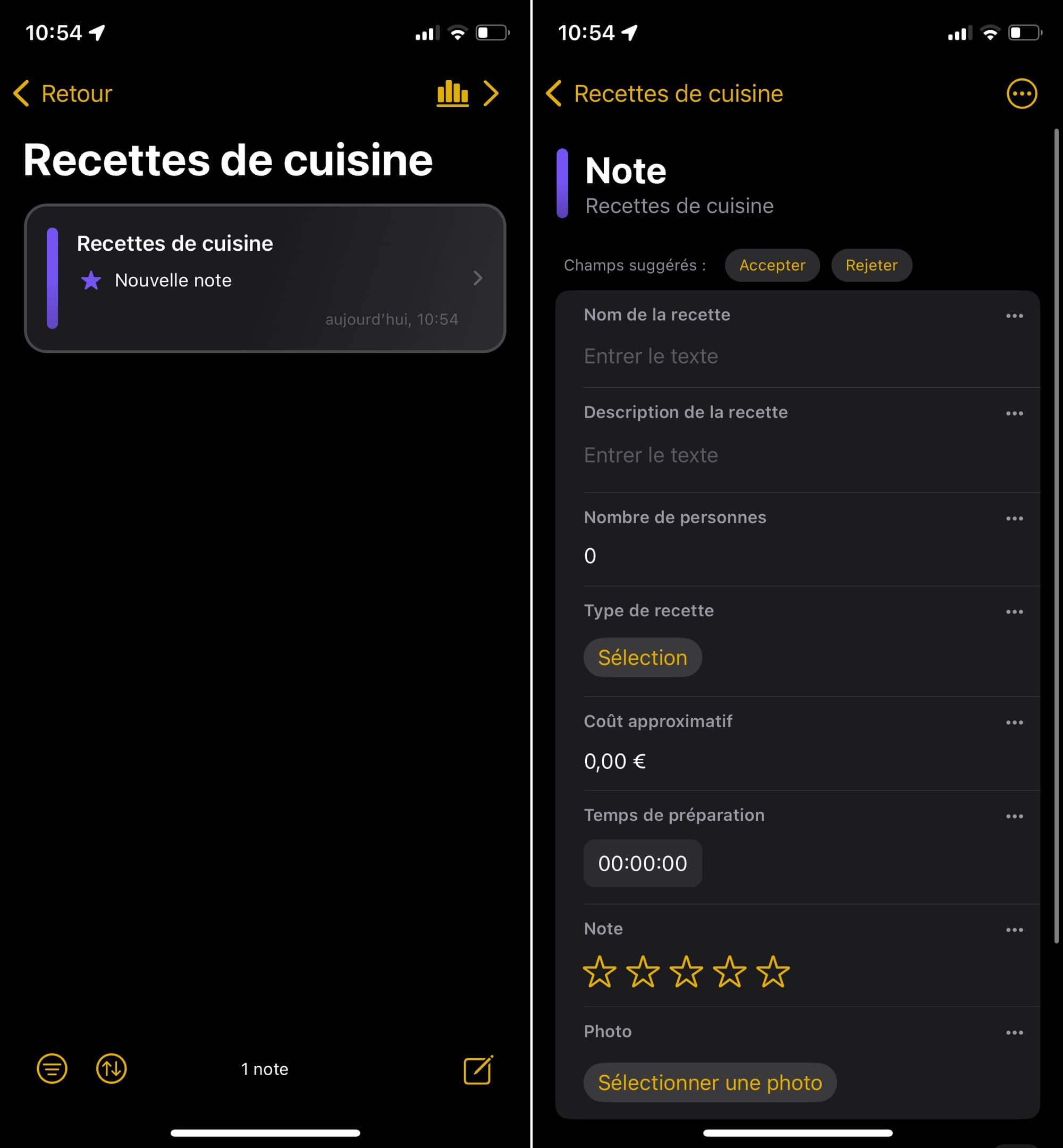 Formbook recettes cuisine App Formbook iPhone
