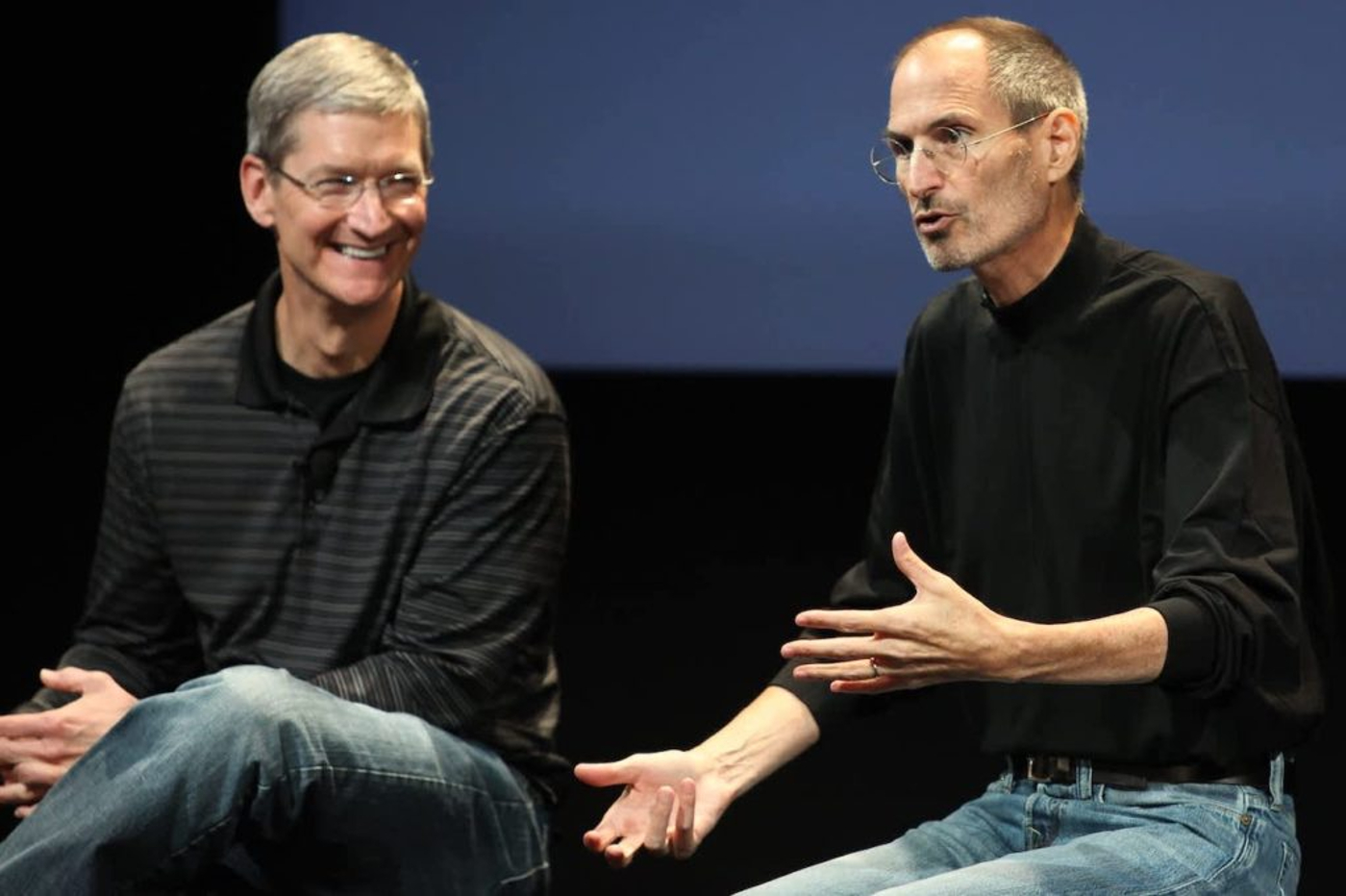 Tim Cook et Steve Jobs