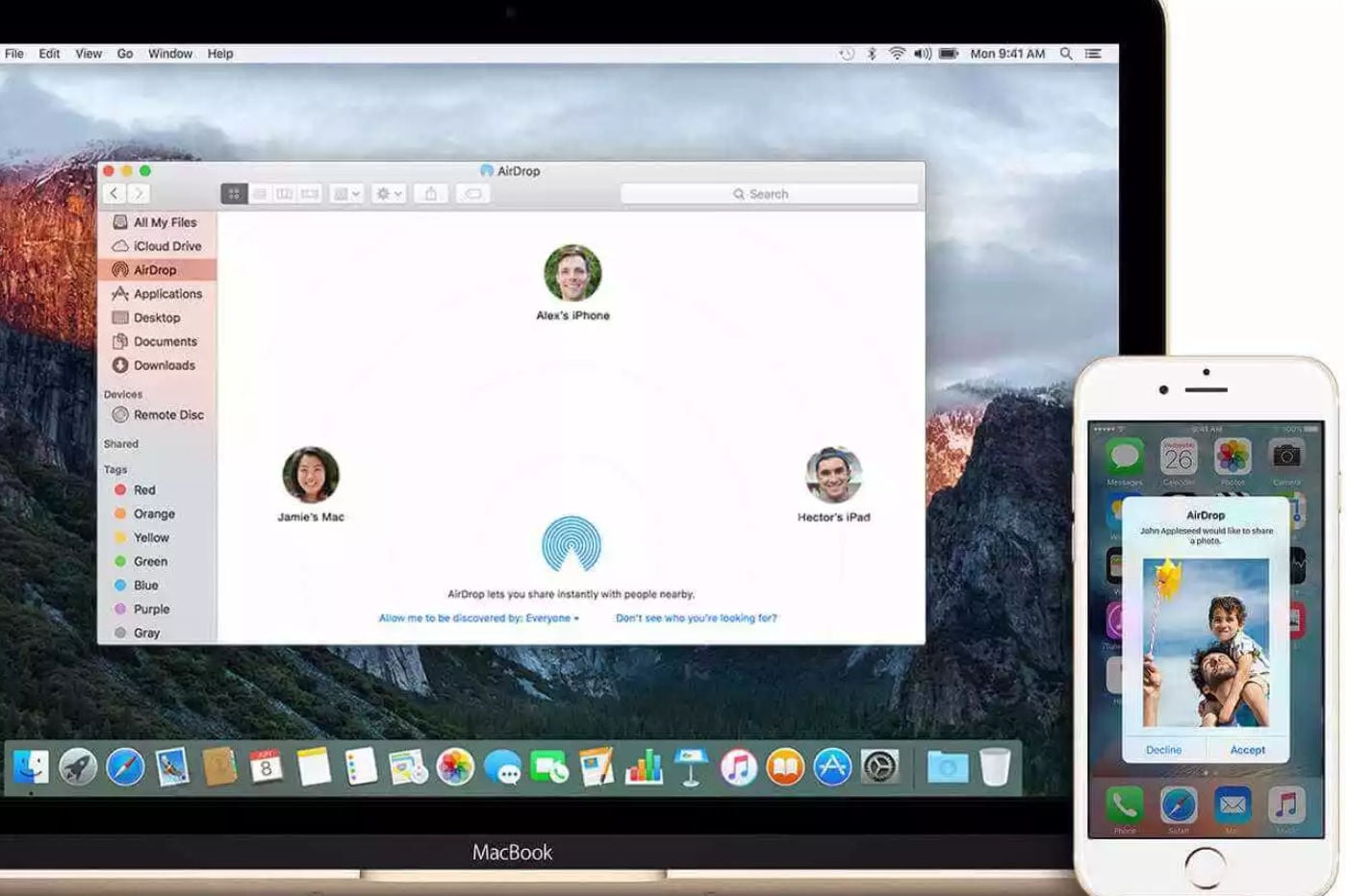 Airdrop apple