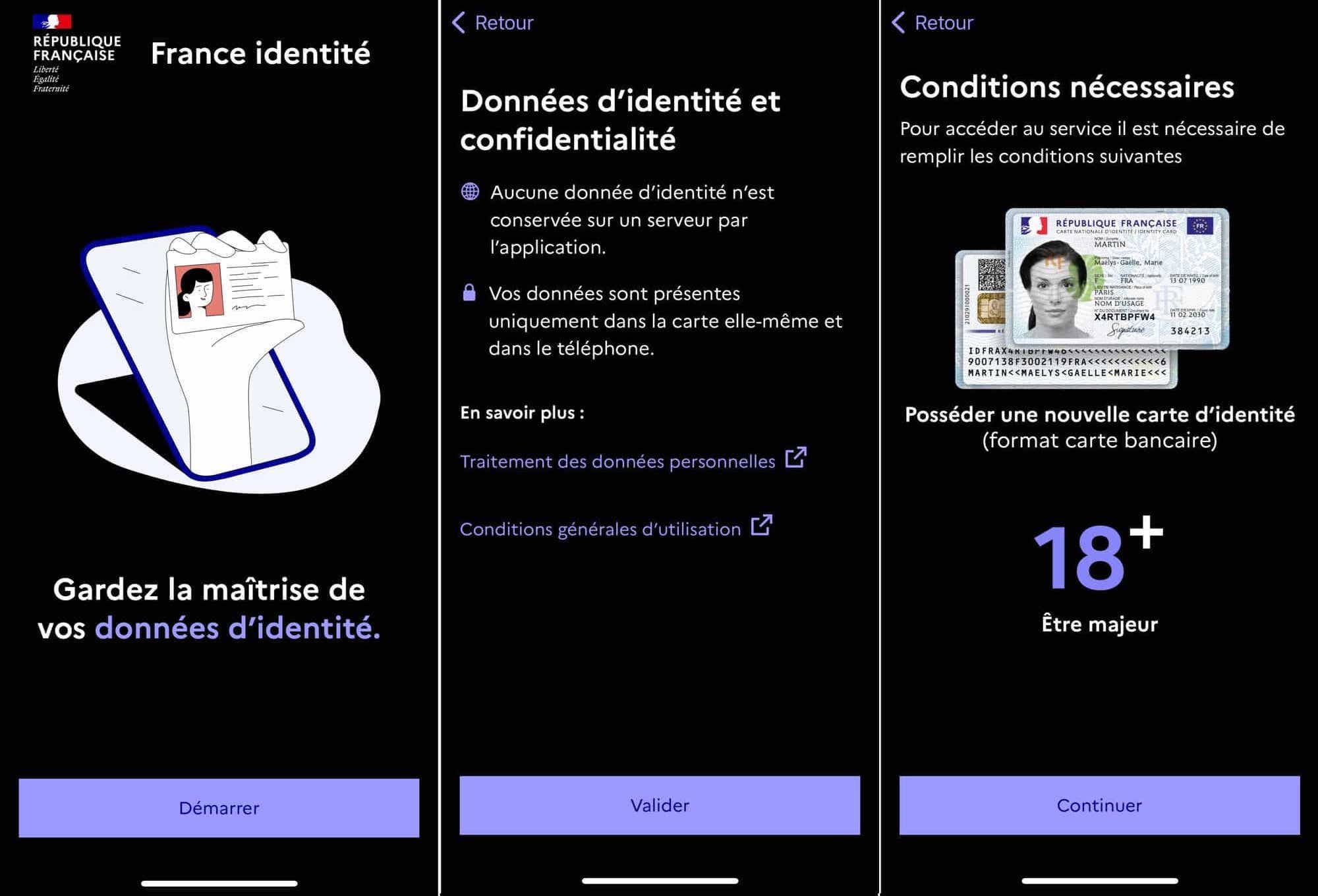App France Identité tutoriel