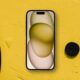 Fond d'écran jaune iPhone 15