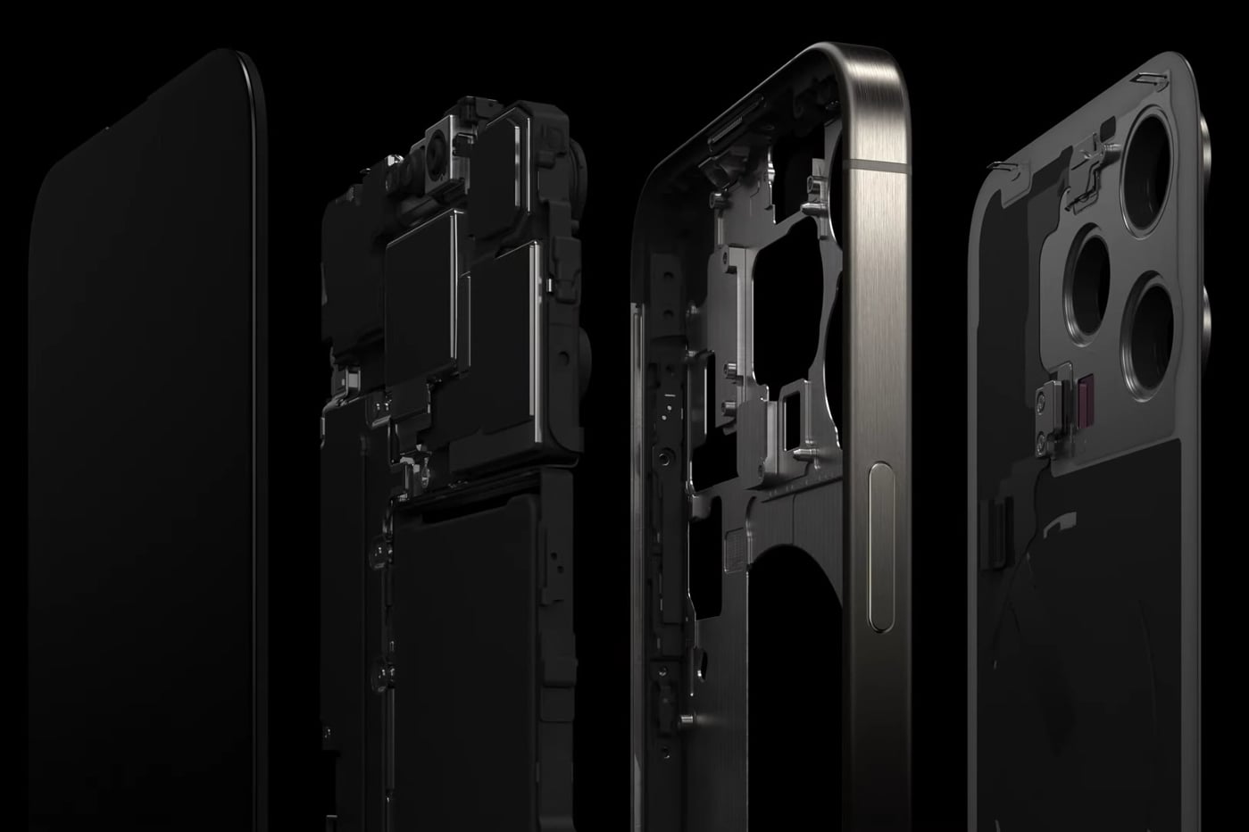 iphone 15 vue éclatée