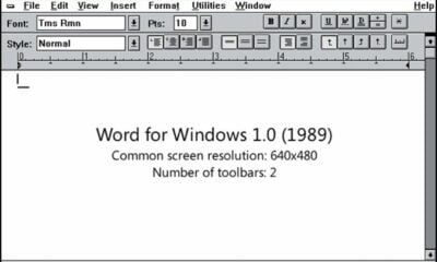 Word ancienne version 1989