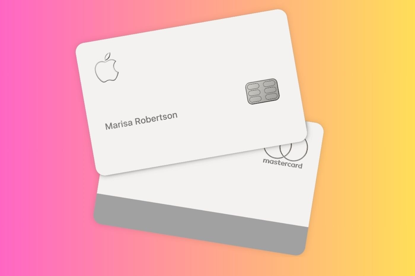 Apple card recto verso