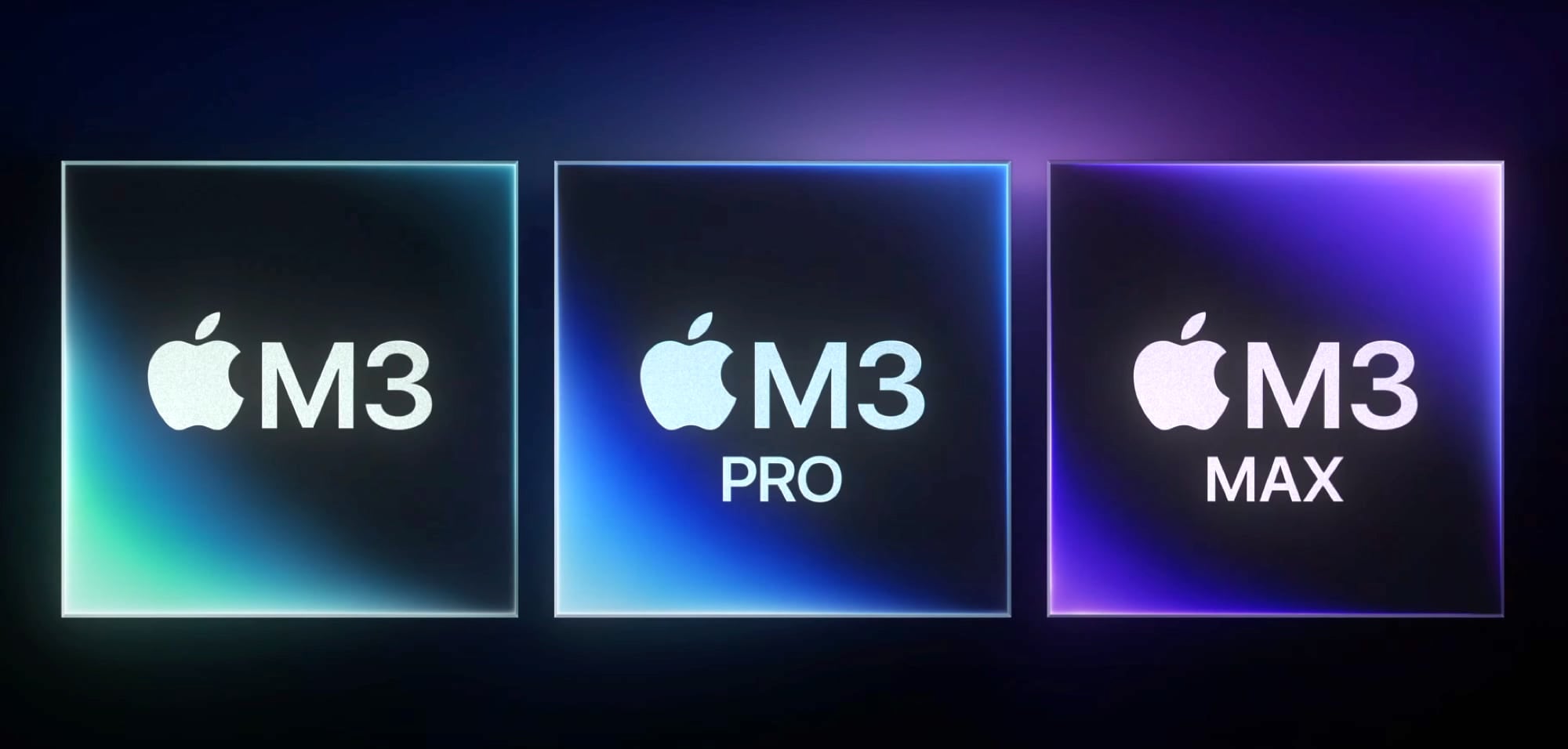 Apple silicon M3, M3 Pro et M3 Max