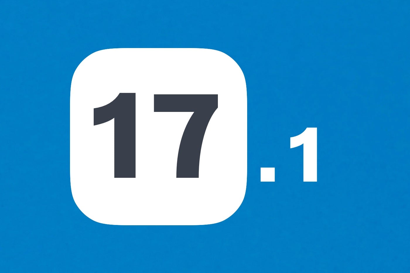iOS 17.1 fond bleu