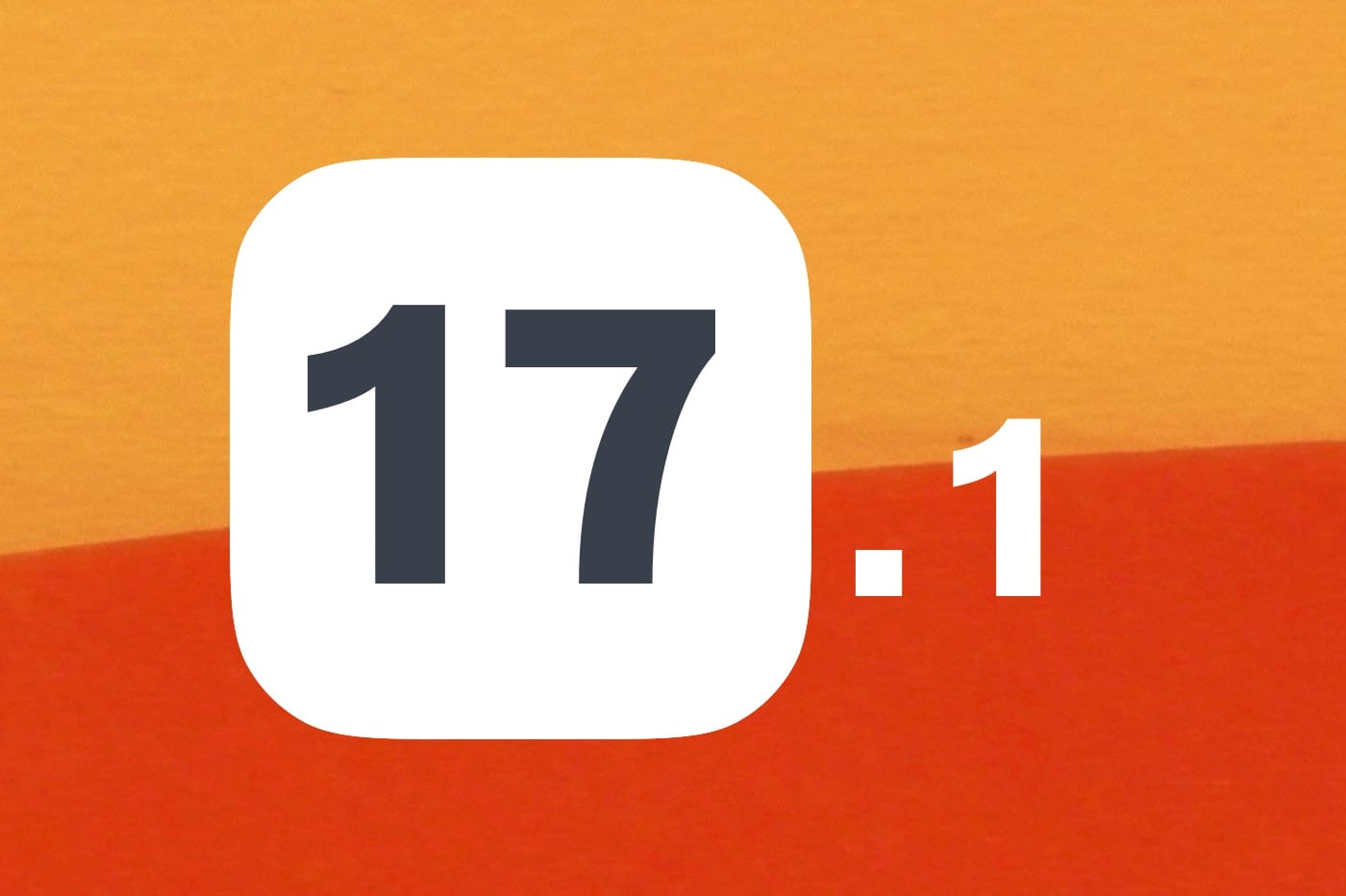 iOS 17.1 fond rouge