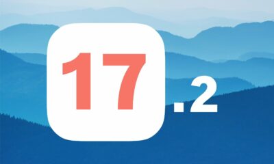 iOS 17.2 fond bleu