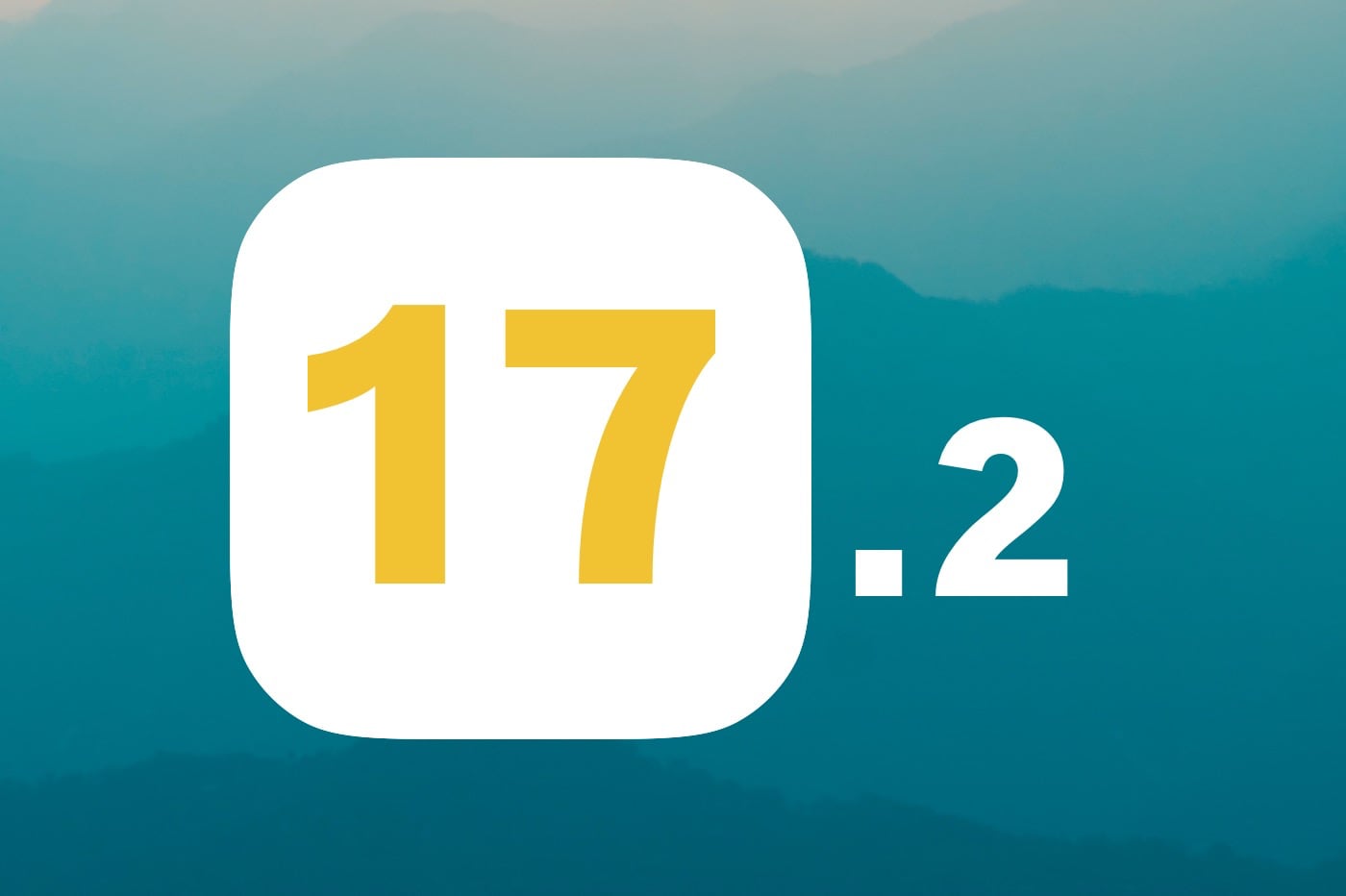 iOS 17.2 fond vert