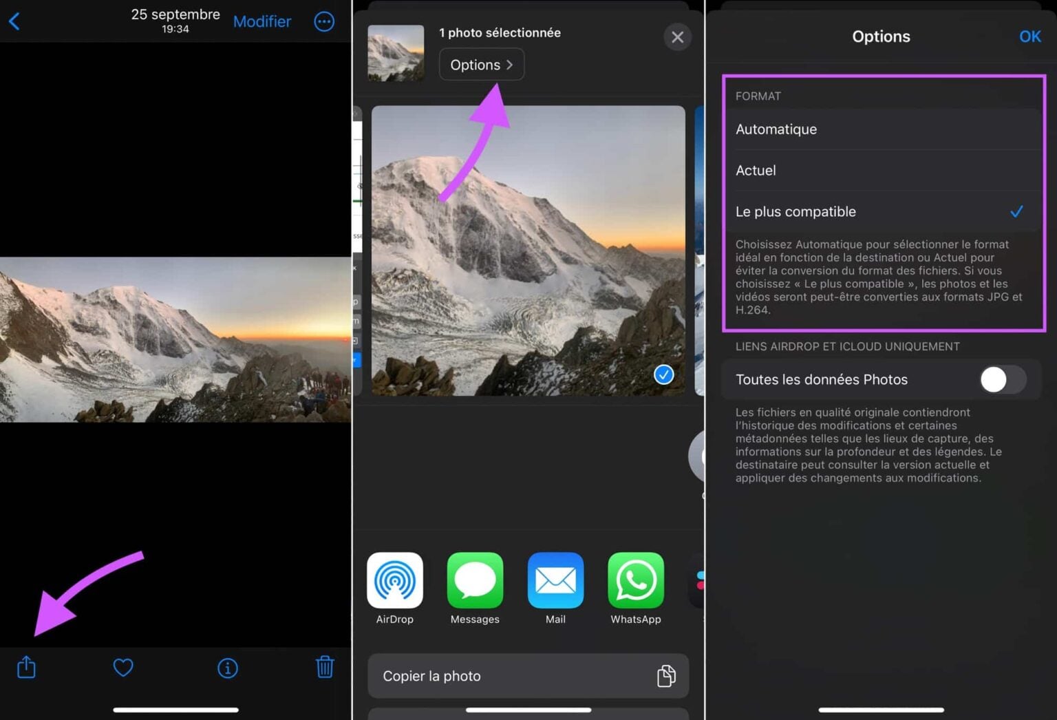 Comment enregistrer ses photos en JPG plutôt qu'en HEIC sur iPhone