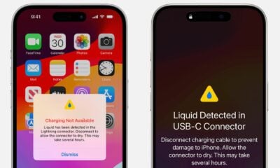 Apple iPhone deetction liquide humidité eau