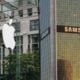 Apple vs samsung immeuble by iphon