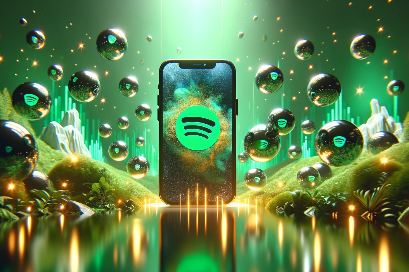 Spotify design by iphon.fr x dall e