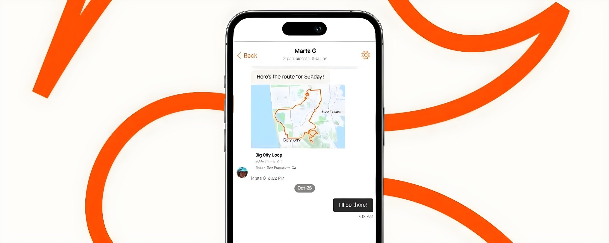 Strava chat by iphon