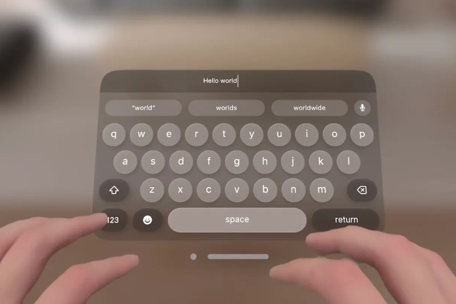 Apple vision pro clavier