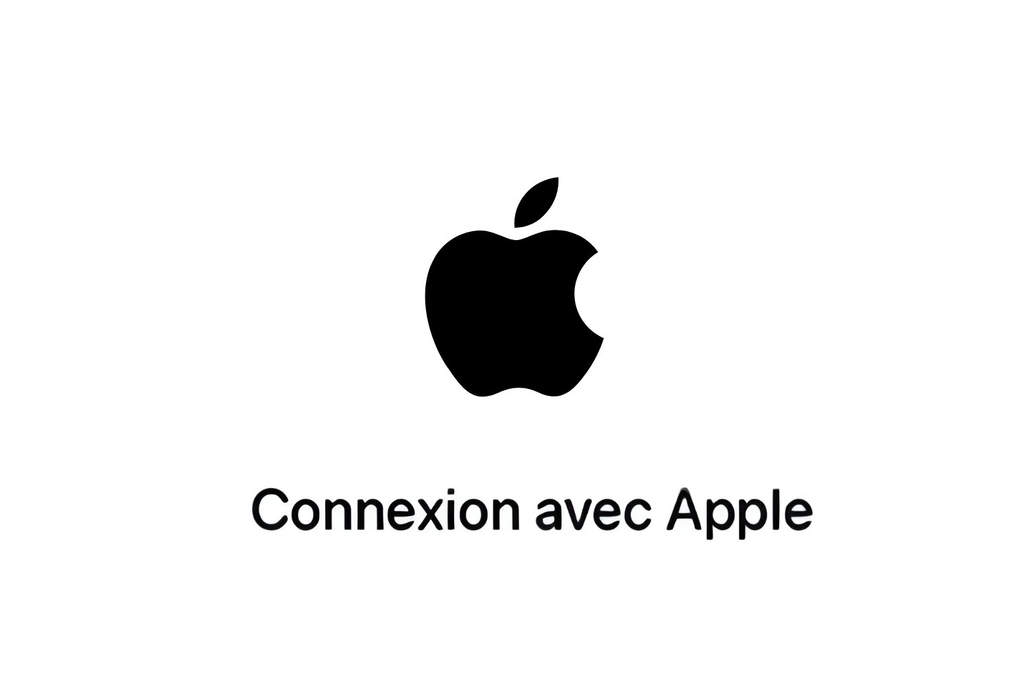 Connexino avec apple