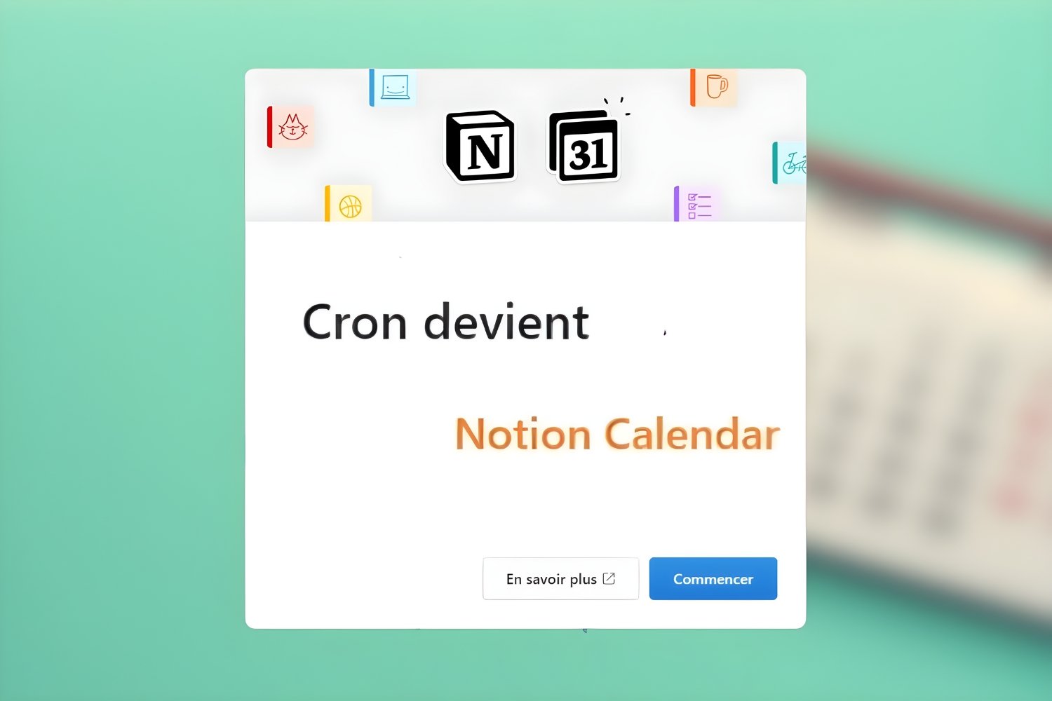 Cron notion calendar