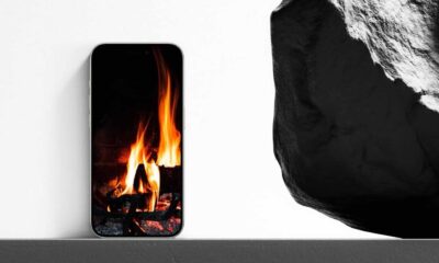 Fonds d'écran feu iPhone 15 Pro