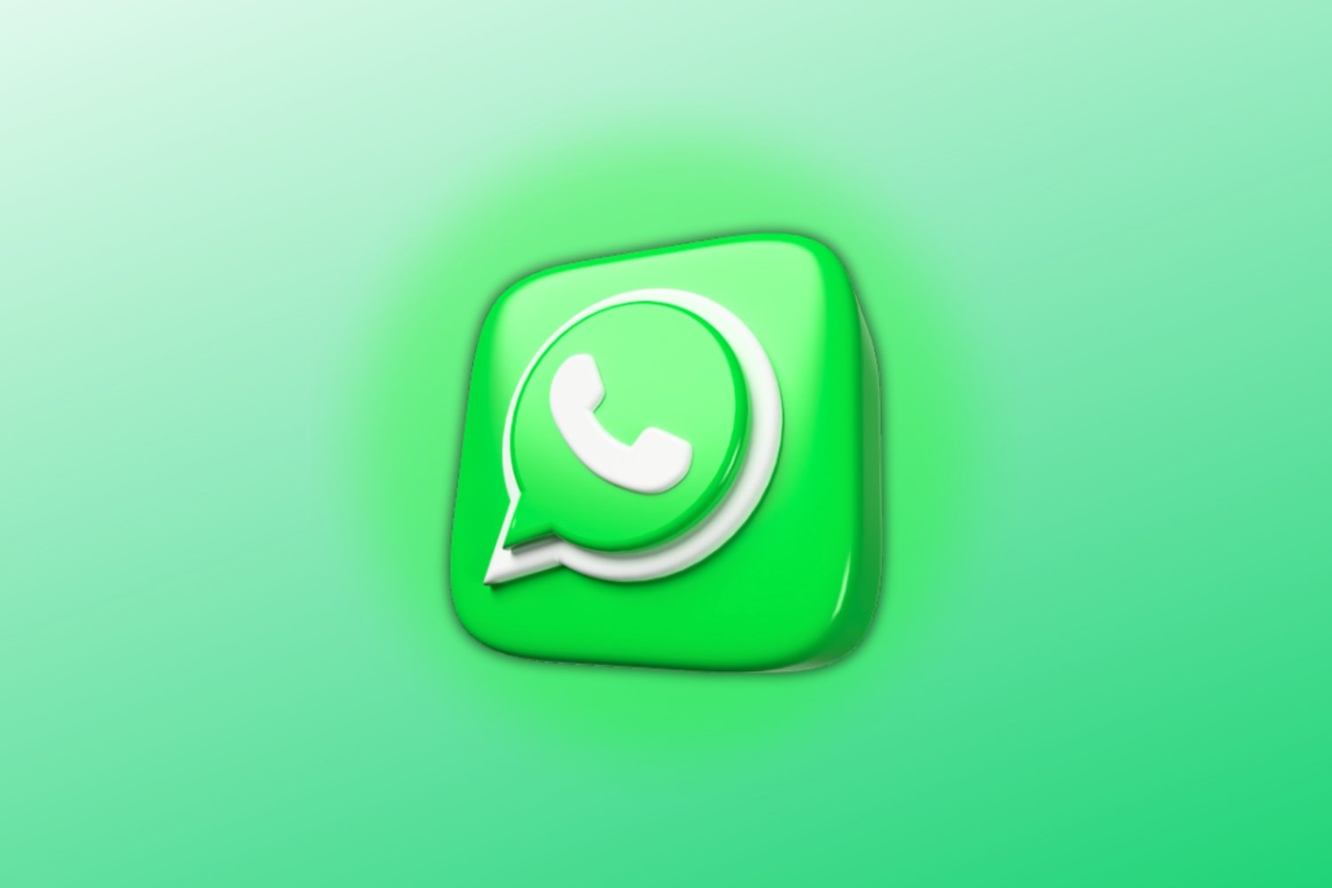 Whatsapp logo 3d crédit